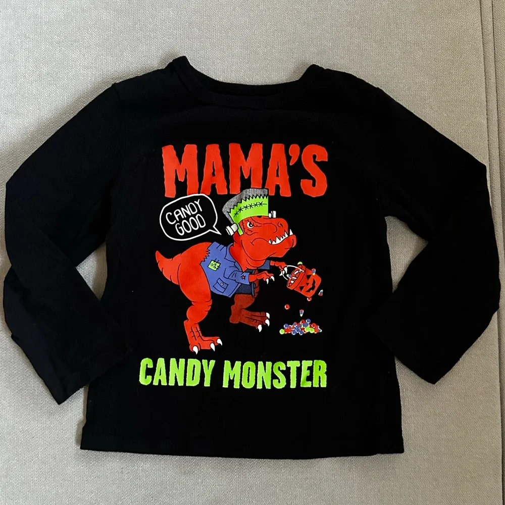 The Children's Place Black Halloween Tee